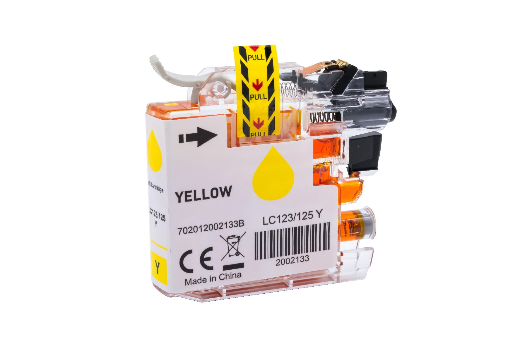 Alternativ zu Brother Tintenpatrone gelb LC-125XLY 15.0 ml