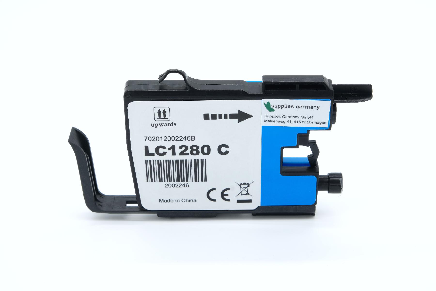 Alternativ zu Brother Tintenpatrone cyan LC-1280XLC 16.6 ml