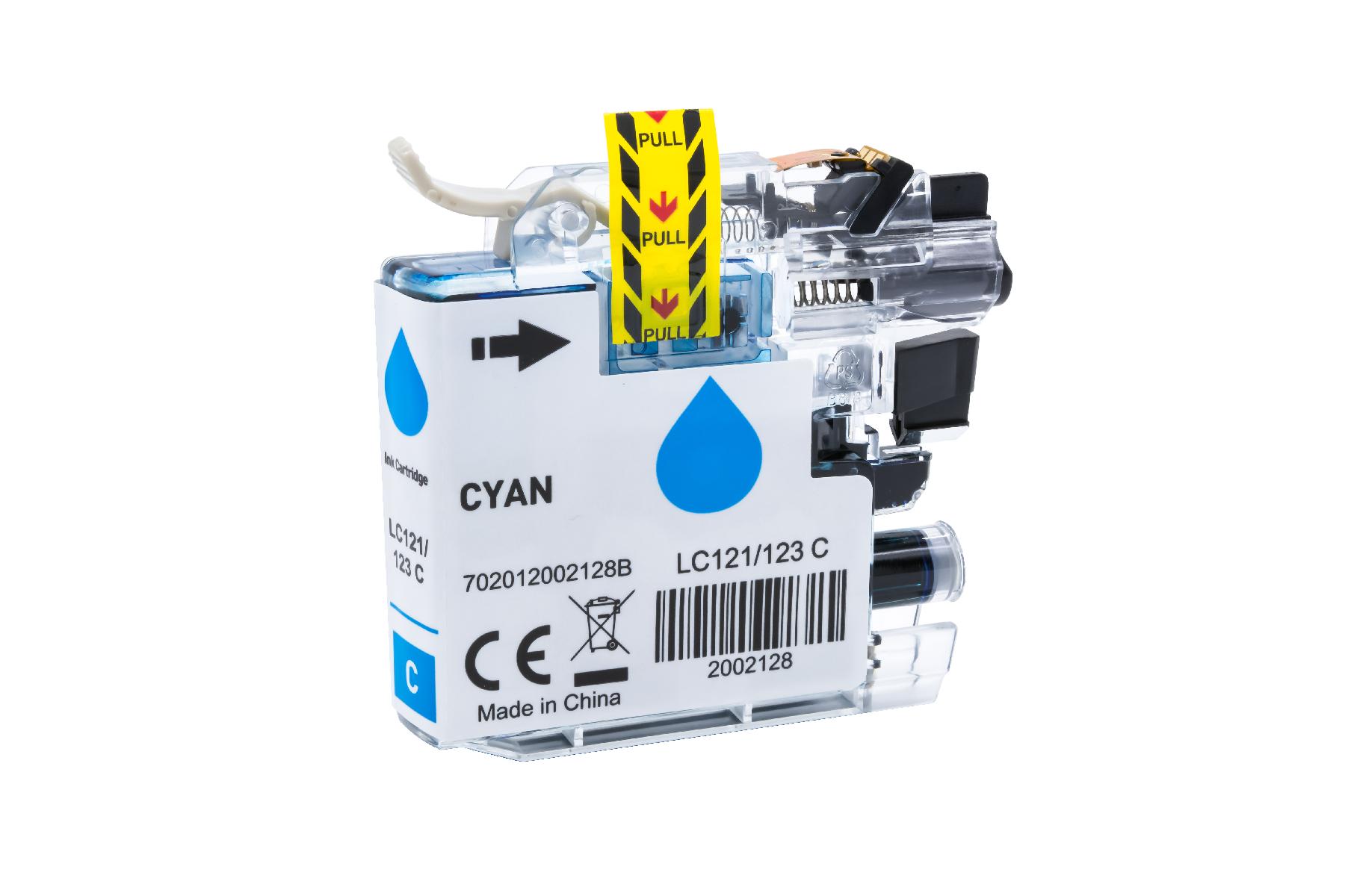 Alternativ zu Brother Tintenpatrone cyan LC-123C, LC-121C 10.0 ml