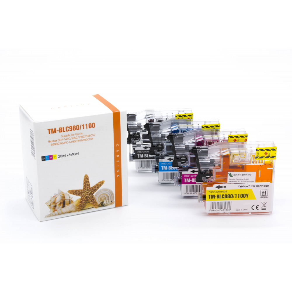 SG Tintenpatrone gelb, magenta, schwarz, cyan (2001993) ersetzt LC-980VALBP