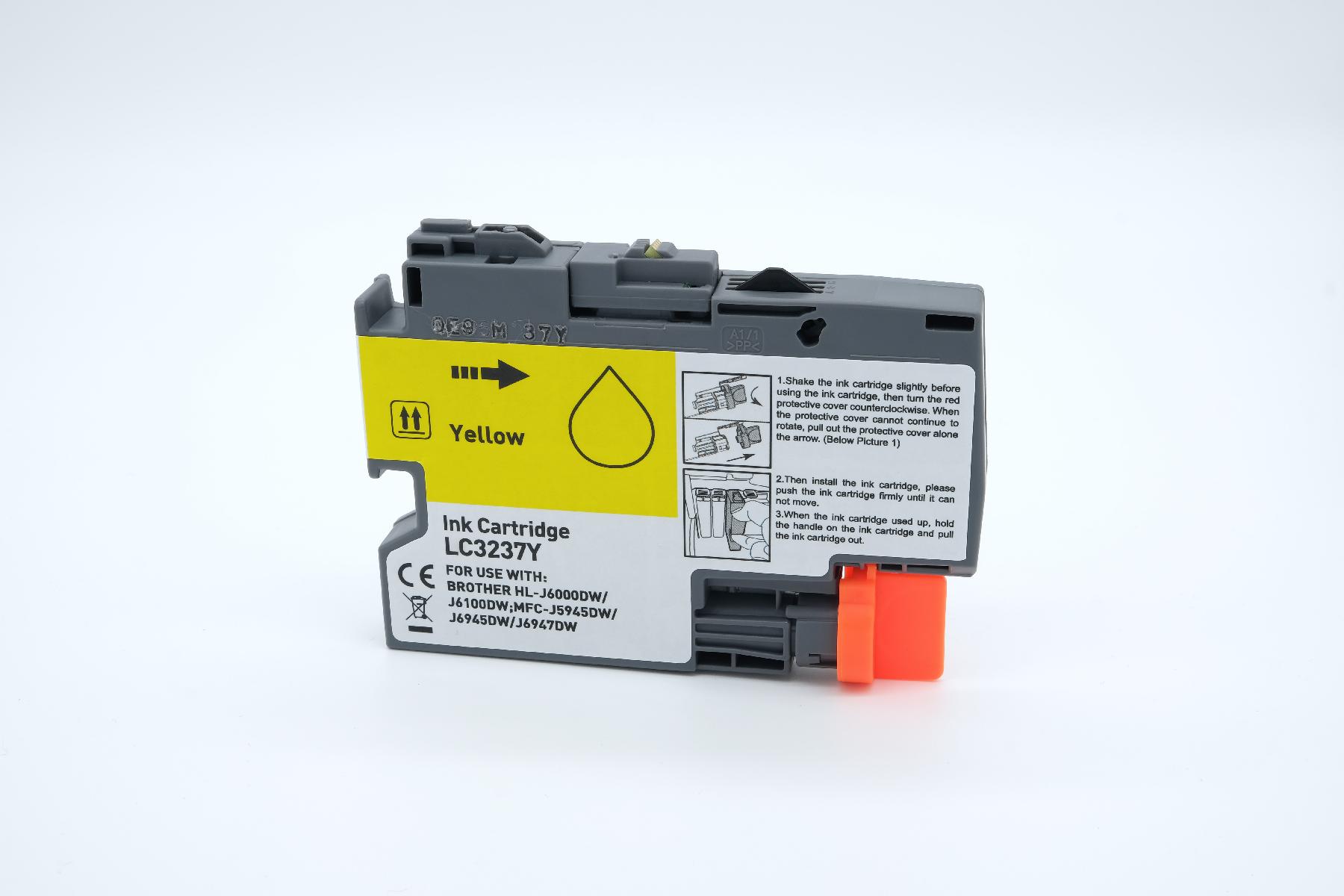 Alternativ zu Brother Tintenpatrone gelb LC-3237Y 1500 Seiten