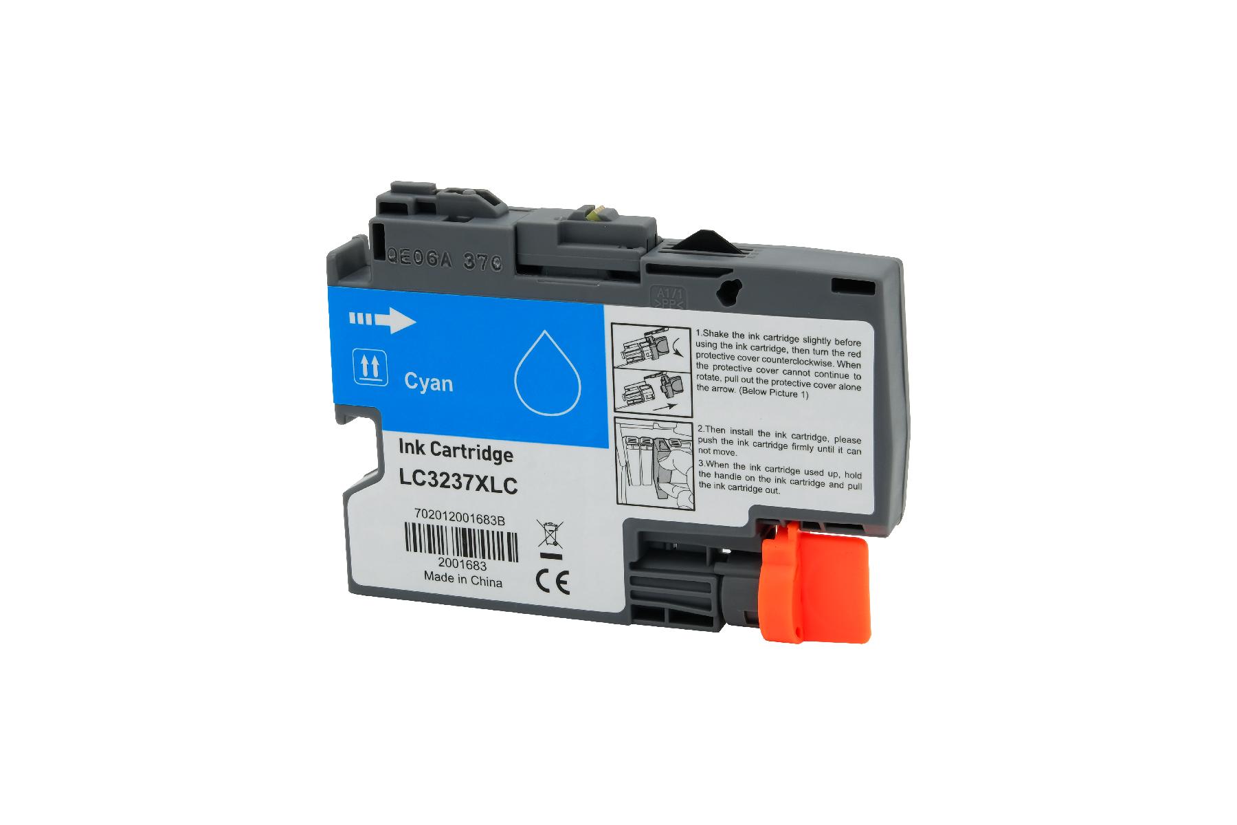 Alternativ zu Brother Tintenpatrone cyan LC-3237C 1500 Seiten